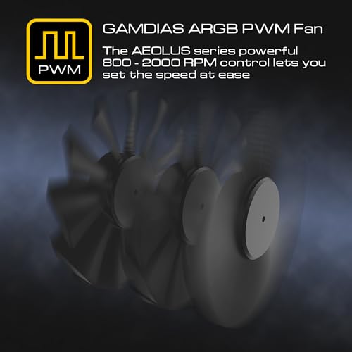 Image of GAMDIAS Aeolus M3 1204 Performance 4 Fan KIT
