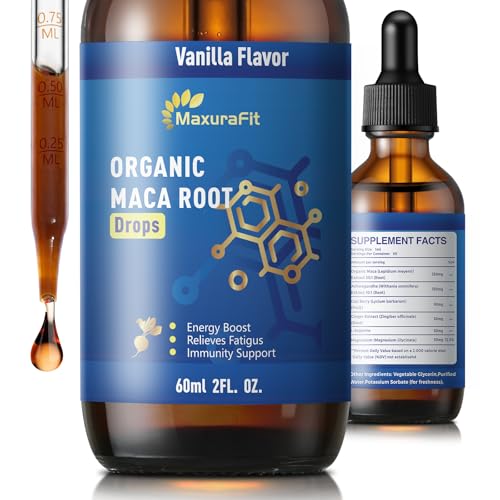MaxuraFit Maca Root Ashwagandha Liquid Drops