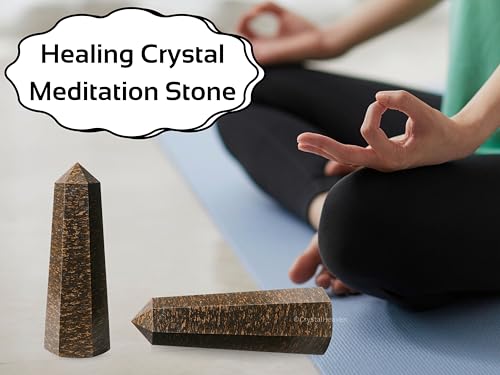 Image of Crystal Heaven Certified Bronzite Crystal Tower Obelisk Point For Chakra, Healing & Balancing-Aaa Grade Original Certified Gemstone Agate For Reiki Meditation Yoga Spiritual (2-3 Inches)
