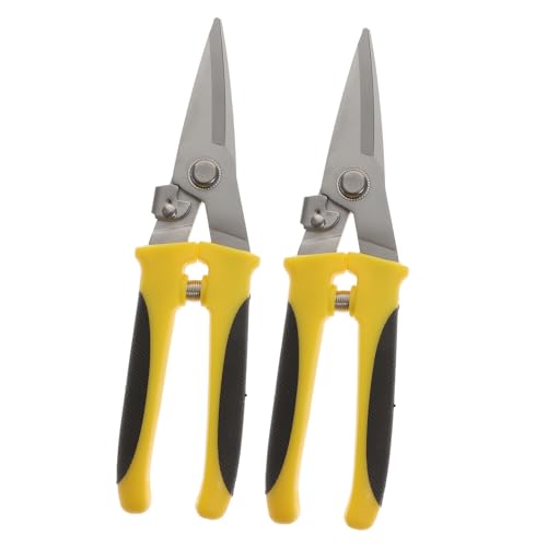 KONTONTY 2 Piezas Tijeras De Hojalatero Cortador De Metal Herramienta Para Chapa Metálica Cizallas Para Cortar Metal Herramientas De Construcción Tijeras De Aviación Para Construcción De Te