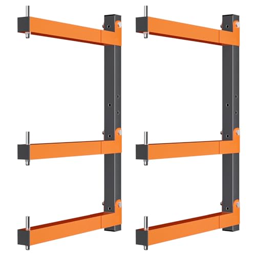 Acools - Acools Lumber Rack,Overhead Garage Storage Rack,Heavy Duty Lumber Rack Wall Mount,2 Pack Wood Storage Racks for Shop Organization and Storage,Sturdy Garage Wall Shelving Wood Organizer (2 PACK)