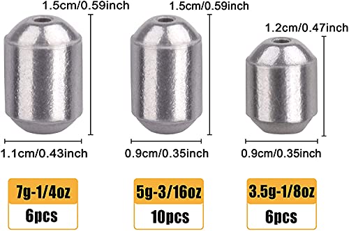 Gewichte Angelset Eisen Anglgewichte Grundgewichte Angelzubehör Set Wassertropfen Form Angelplatinen Angel Set… – Bild 5