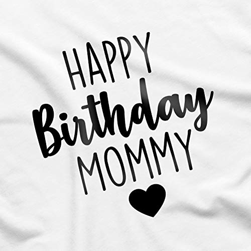 Printique Onesie Organic Baby One Piece Short Sleeve Bodysuit, 0-12 Months - Happy Birthday Mommy (Black, 9-12 Months) #TOP4