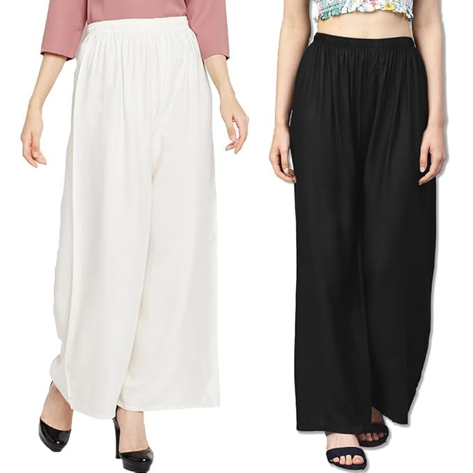 Uner Women Rayon Palazzo Pants Combo Pack of 2 | Soft & Comfortable Ethnic Palazzo for Women - Review, Price and Buying Guide