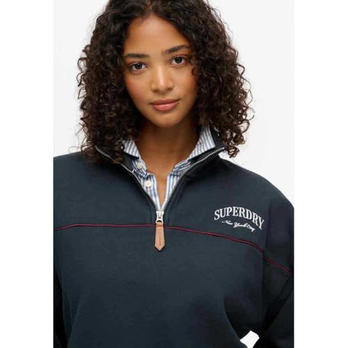 Pull à col tunisien femme Superdry Country Club Tape - vue 4