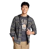 Original Use Men's Hooded Button-Down Shirt - (Medium, Gray)