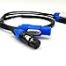 3-Pin XLR Combo Cable – 5m/16ft– Durable Audio & Power Hybrid Cable for Stage, DJ, PA System