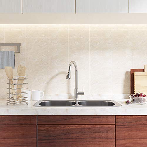 Kitchen Faucet with Pull Down Sprayer, Kitchen Sink Faucet, Single Handle High Arc Pull Out Brushed Nickel Sinks Faucet