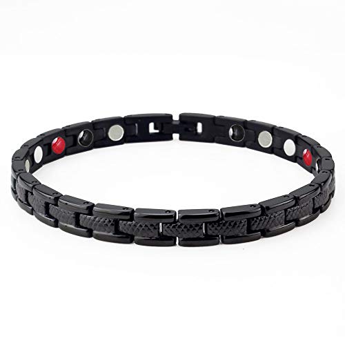 Women Titanium Magnetic Bracelet 4 Element Black #TOP5