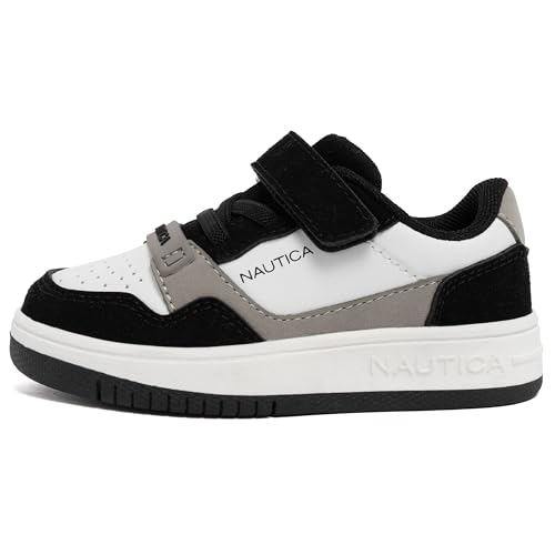 Image of Nautica Kids Adjustable Strap Shoes | Comfortable Casual Sneakers for Boys and Girls, Toddlers & Little Kids