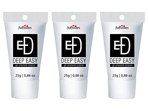 Kit 3 Gel Umectante Deep Easy Sem Dor HotFlowers 25g