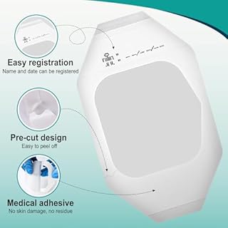 80 Packs Transparent Film Dressing 2.375" x 2.75" - Waterproof Bandages for Swimming, Showering, Wounds, Post Surgical Shower or IV Shield, Tattoo Aftercare Bandage, Scar Therapy, Adhesive Patches