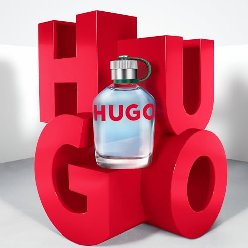 Miniatura 5 de HUGO Man Eau de Toilette para hombres |Fragancia masculina aromática afrutada con notas de manzana verde | 100 ml