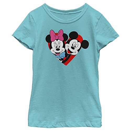 Image of Disney Girls' Mickey Minnie Heart