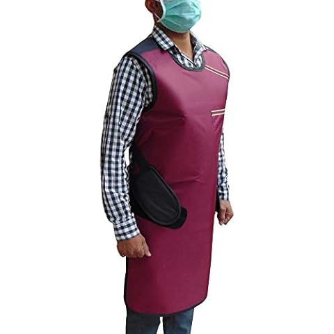 Bosky Röntgenschürze, 0,5 mm, Pb Lead Equivalency Protection Wear (Kastanienbraun) mit Aufhänger, Strahlenschutz Cover