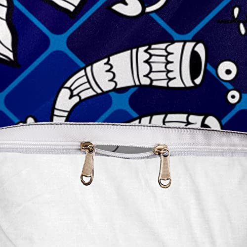 Parure de lit Supersoft requin et pieuvre en microfibre ultra douce - 7