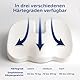 Blumtal® Memory Foam Sitzkissen medium - Keilkissen zur Rückenentlastung - atmungsaktives Steißbeinkissen 70-90kg - Sitzkissen Bürostuhl - stützendes Sitzpolster Stuhl + Zwei waschbare Bezüge medium