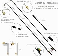 10 Stück Verlängerungsstangen für Kärcher Hochdruckreiniger Kompatibel mit K-Serie (K2, K3, K4, K5, K6, K7), Dachrinnenreinigungswerkzeuge 4000 PSI, 1/4 Verlängerungslanze – Ansicht 5