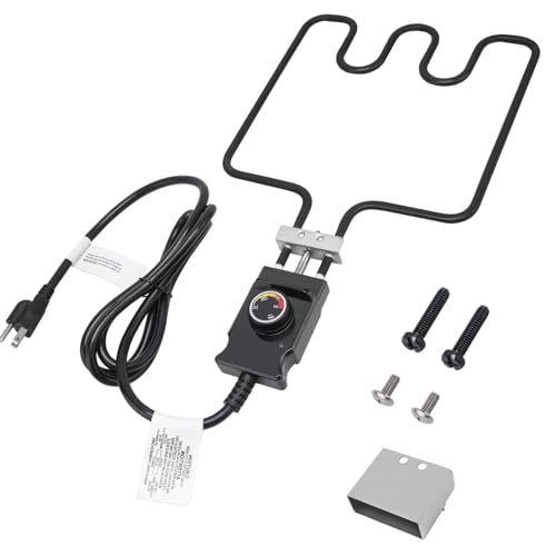 1500 Watt Heating Element Compatible with Masterbuilt Electric Smoker and Grill, Heating Element with Adjustable Thermostat Cord Controller for Masterbuilt Smokers & Turkey Fryers by GDHSWJ - Used condition - US$24.49