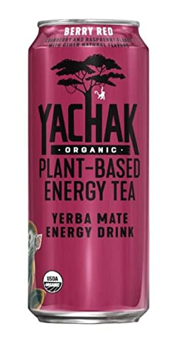 Yachak Organic Yerba Mate Energy Drinks Variety Pack, 2 Blackberry, 2 Passion Fruit, 2 Berry Red, 2 Berry Blue 16 Fl Oz Total 8 Cans (Variety Pack) #TOP3