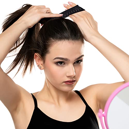 20 Pieces Large Cotton Stretch Hair Ties Fishnet Hair Ties Thick Hollow Cotton Stretch Ponytail Ties Netted Sport Elastics Hair Scrunchies For Thick Heavy Curly Hair (Black) #TOP5