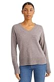 kaschmir pullover herren Ärmellänge: Langärmelig C&A Damen Pullover V-Ausschnitt Kaschmir Unifarben beige 2XL