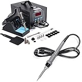 YIHUA 948 Professional Desoldering Station bundle with the YIHUA #948A Replacement Soldering Iron Handpiece/Handle, and Accessories (28 Items)