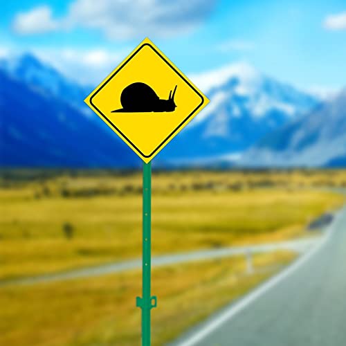 Snail Crossing Xing Metal Sign Beware Of Snail Aluminum Caution Warning Sign Snail Crossing Zone No Trespassing Plaque For Farm Yard Pond Indoor Outdoor Street Sign #TOP1
