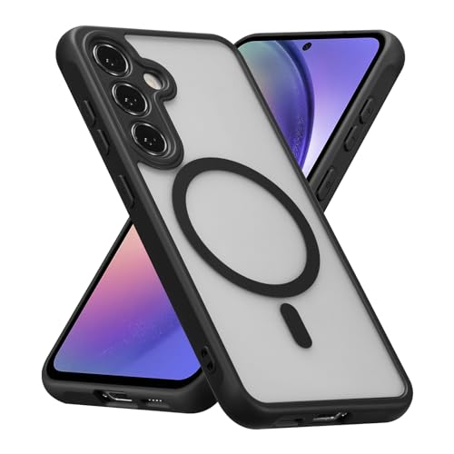 RALEAVO for Samsung Galaxy S26 Case Matte Magnetic Hard Case,Black
