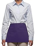 Rexzo Unisex 3 Pocket Deluxe Waist Apron for Waiters, Waitresses, and Food Servers– Made in the USA