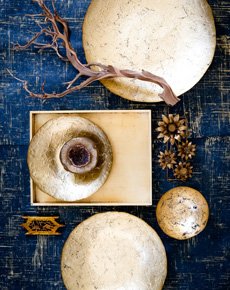 Vietri Moon Glass Medium Bowl, Gold, Handmade Decorative Dish, Fruit & Candy Bowl for Office/Home - Image 3