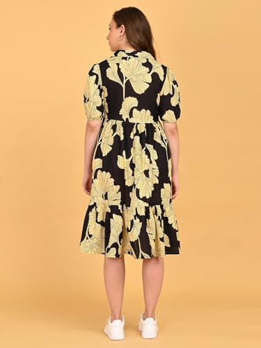 Image of The Mom Store Maternity and Nursing Dress | Pre and Post Pregnancy Dress for Womens | Zipper /Button Opening | Causal Wear | Trendy Stylish Causal Dresses for New Moms