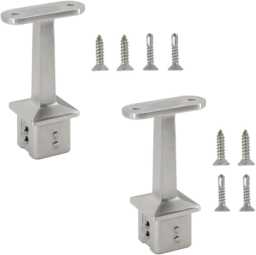 Radius Saddle Handrail Support, Work for 1-5/8" OD Round Post Mount, Stainless Steel 316, Adjustable (1-5/8" OD Saddle), RD42R42FAS, 2 Pieces