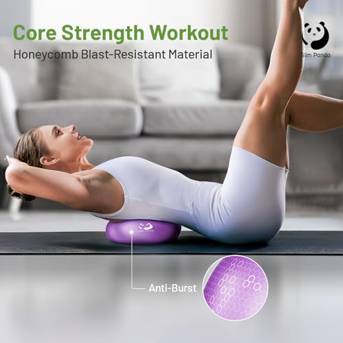 Image of Slim Panda Pilates Ball - 9 Inch Mini Exercise Ball for Pilates, Yoga, Balance, Stability, Core Training and Physical Therapy