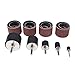BOOMSTART 25pcs Sanding Drum for Drill, Drum Sander Kit with Rubber Sleeves, Drill Sanding Drum Set, Sanding Drill Bit for Woodworking Drill Press