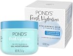 Gel hydratant pour le visage à l'acide hyaluronique, vitamine E et B3 pour 24 heures d'hydratation et une peau lumineuse, 100 ml
