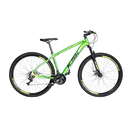 Bicicleta Aro 29 Bike Ksw Gti 21 Freio A Disco (Verde Neon, 17)