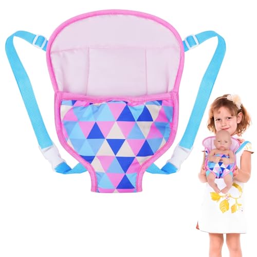 XPEX 1 Pieza Portabebés para muñecas para niños, transportador de Animales de Peluche con Correas Ajustables para niños muñecas de Juguete Accesorios(B)