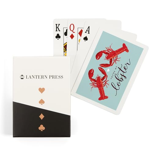 Lantern Press Naipes You're My Lobster Azul Póker