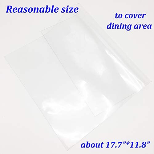 August Dream AD-MAT CLEAR 2PCS 2 Pcs Clear Placemats Transparent Wipe Clean Plastic Placemats Set Of 2 Clear Placemat thumb #5