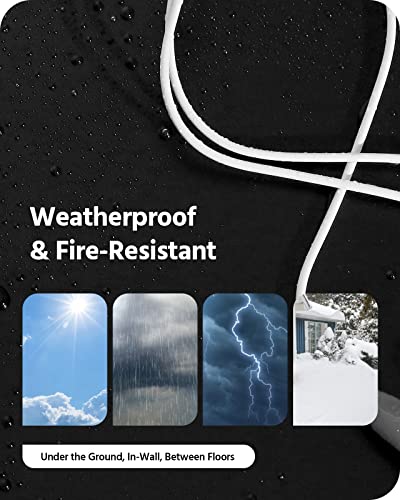 Annke 8 Pack 150 Feet Security Camera Cable With 2X 12V2A Power Adapter Supply And 2X 1-To-4 Splitter Power Cord #TOP6