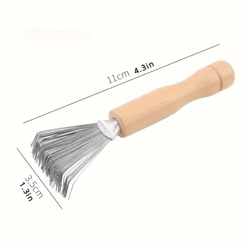 1 pinza de limpieza de peine, cepillo de limpieza con cojín de aire, herramienta para limpiar el cabello, herramienta de limpieza de cepillo - 2
