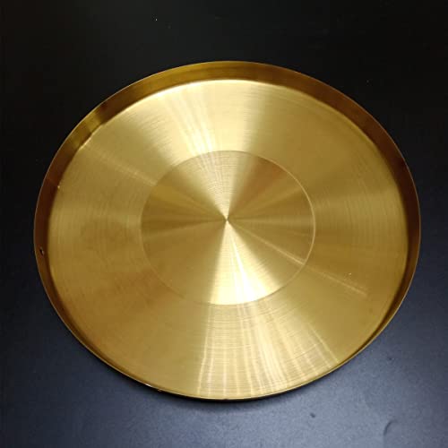 Ruimimi Gong Instrument With 14.2 Inch(36Cm),Chinese Traditional Percussion Instrument Brass Gong With Wooden Mallet And Red Ribbon For Home Office Celebration #TOP4