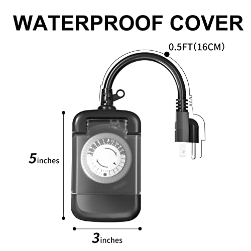 Oviitech OVTE-51 24 Hour Outdoor Mechanical Timer Switch thumb #2