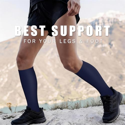 Image of Copper Compression Socks for Women & Men (6 pairs) - Best Support for Nurses, Running, Hiking, Recovery