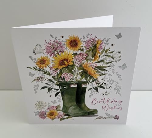 Nigel Quiney Geburtstagskarte Für Frauen – Wunderschönes Florales Design, Mit Umschlag, Recycelbar, UK-made