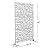 Elevens Free Decorative Privacy Screen with Stand, Outdoor Decor Privacy Fence Screen Metal Fence Panels, Outdoor Divider for Garden Patio Backyard, White-Block (A-GE04002)