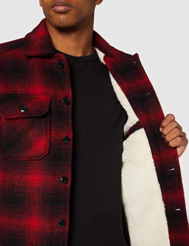 Schott NYC Timber1 Giacca, Controlli Rossi, XXL