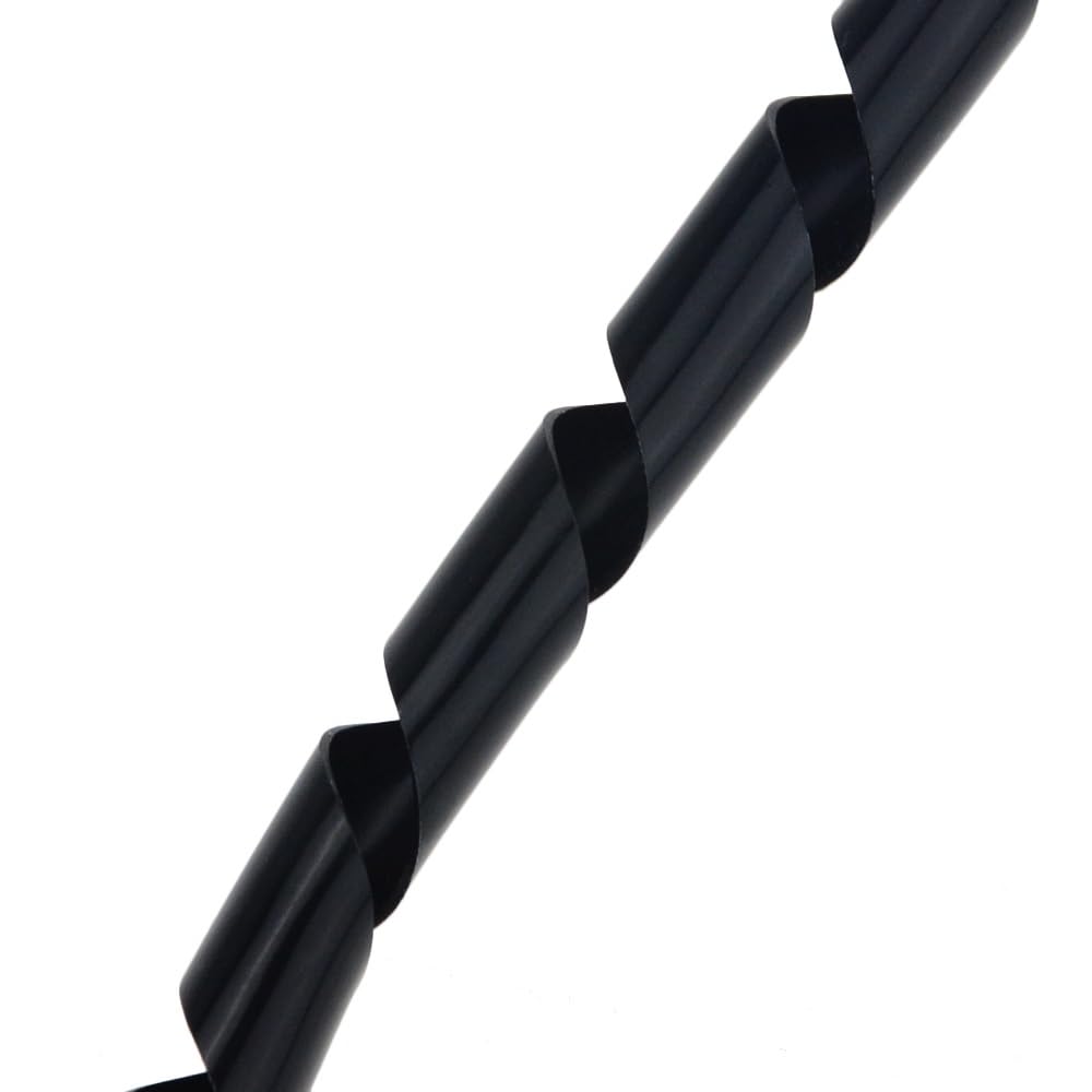 Tubo enrollador de Cables, Manguito Flexible for gestión de Cables en Espiral, 2 Metros(White)