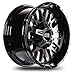 20x10 Mudder Trucker MT937 Sawtooth Black with Gray Tint 6x5.5 6x135 6139.7 ET-18 wheel rim